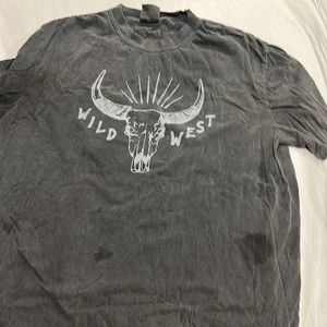 GREY RUSTIC WILD WEST TEE